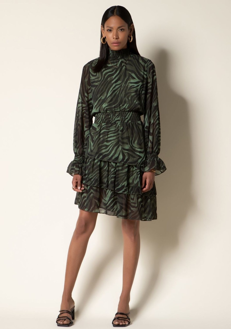 Clothing TART Collections | Kensley Dress Dark Zebra