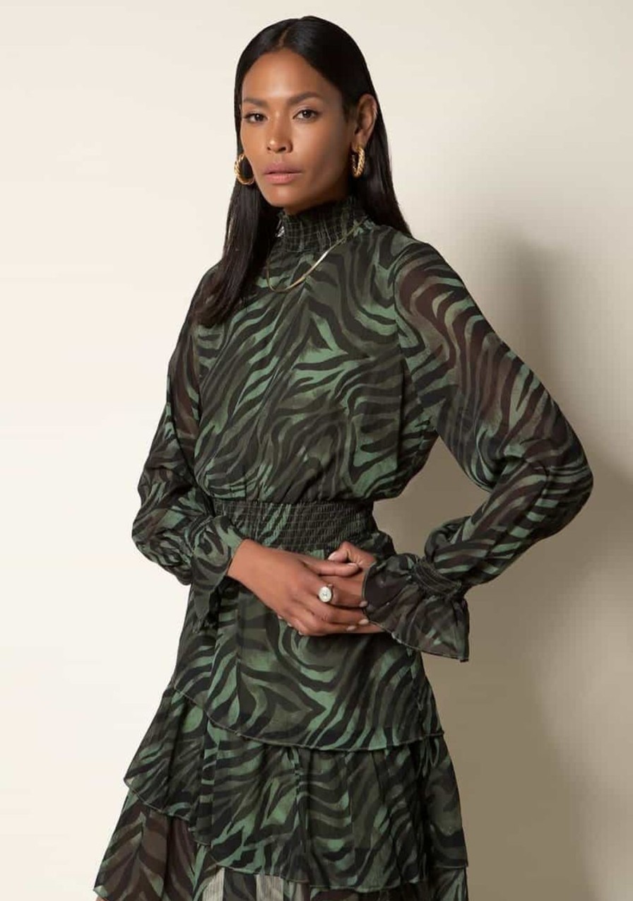 Clothing TART Collections | Kensley Dress Dark Zebra