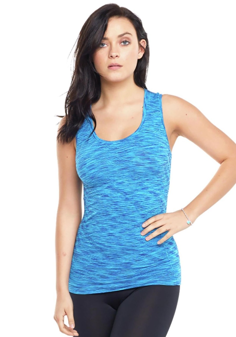 Clothing TART Collections | Seamless Tank Ocean Blue Space Dye