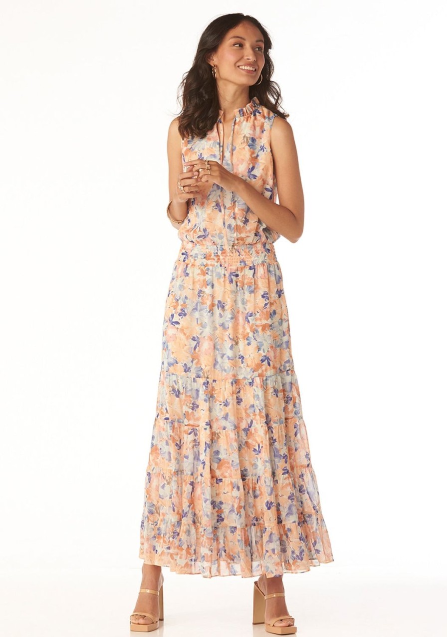 Clothing TART Collections | Julie Georgette Dress Pressed Floral