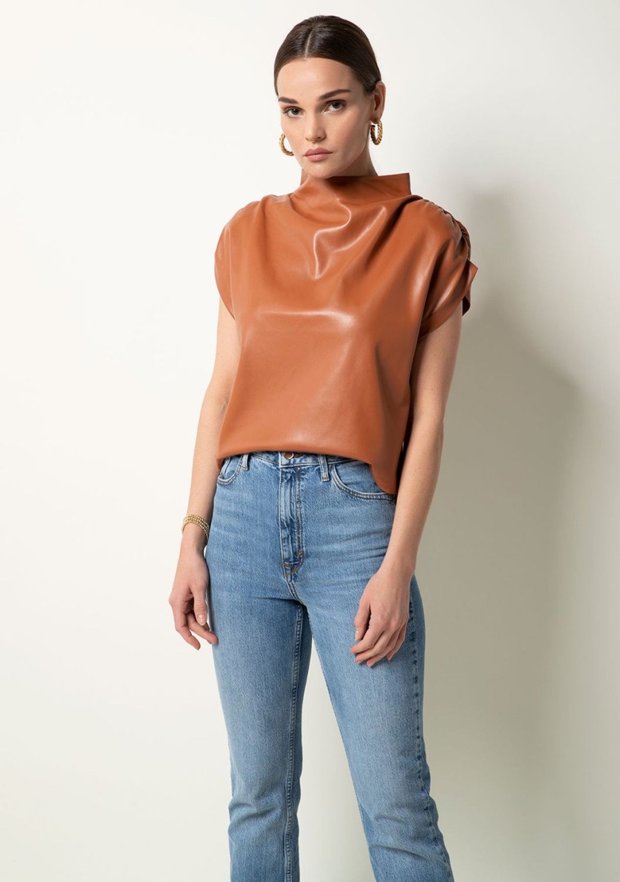 Clothing TART Collections | Chana Top Mocha Bisque