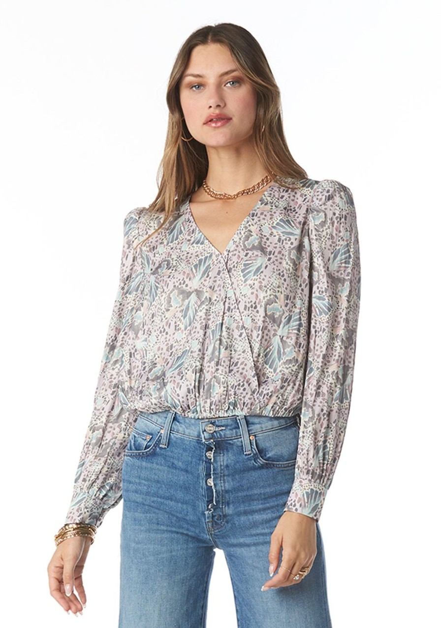Clothing TART Collections | Kaiyo Patterned Top Pebble Butterfly