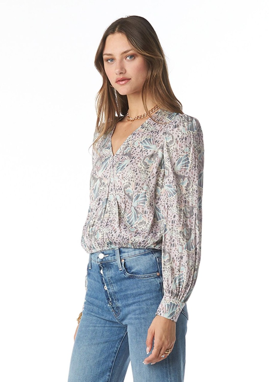 Clothing TART Collections | Kaiyo Patterned Top Pebble Butterfly