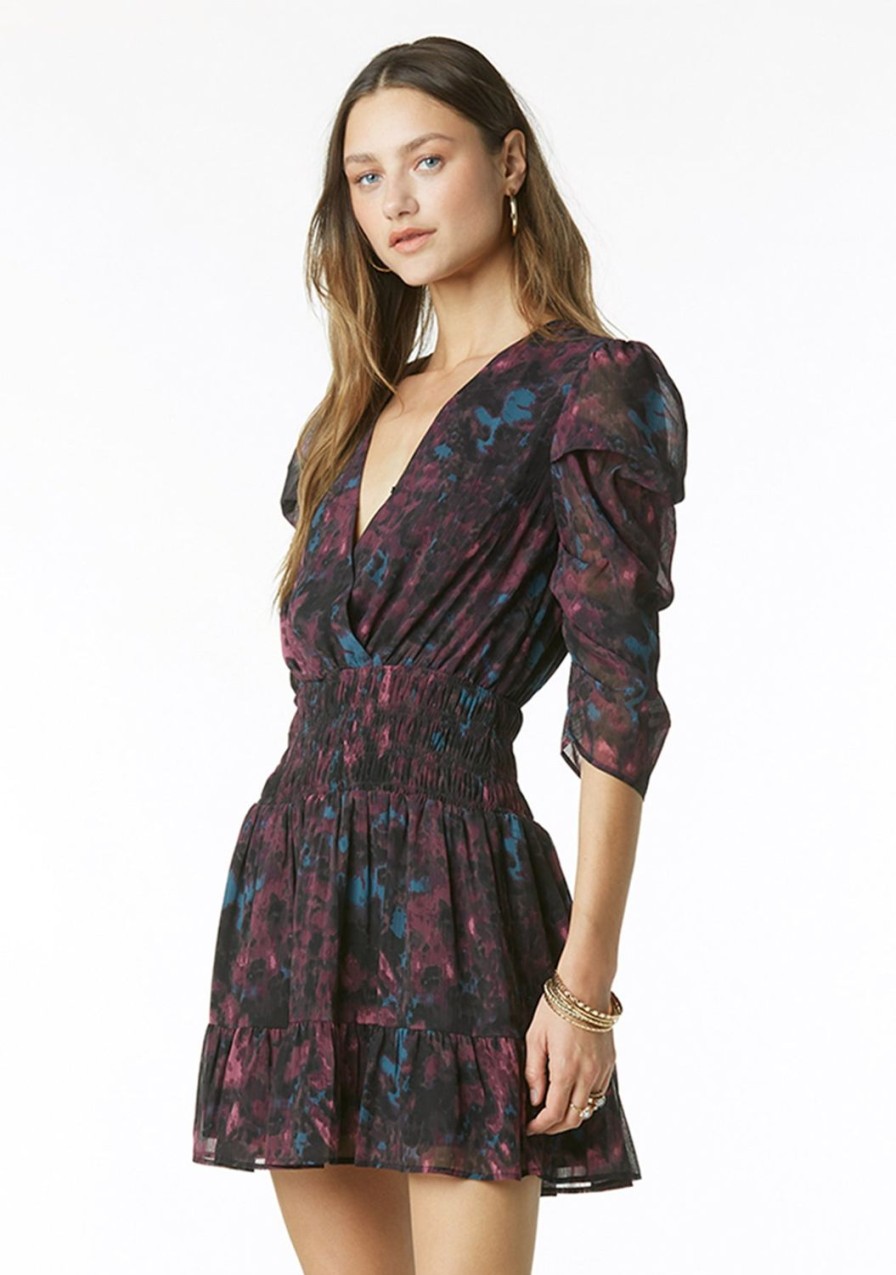 Clothing TART Collections | Leighton Georgette Dress Midnight Shadows