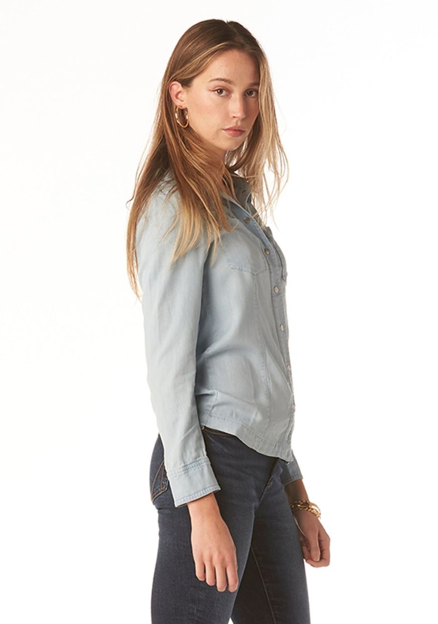 Clothing TART Collections | Francesca Shacket Open Air Blue