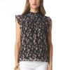Clothing TART Collections | Isono Georgette Top Oil Paint Floral