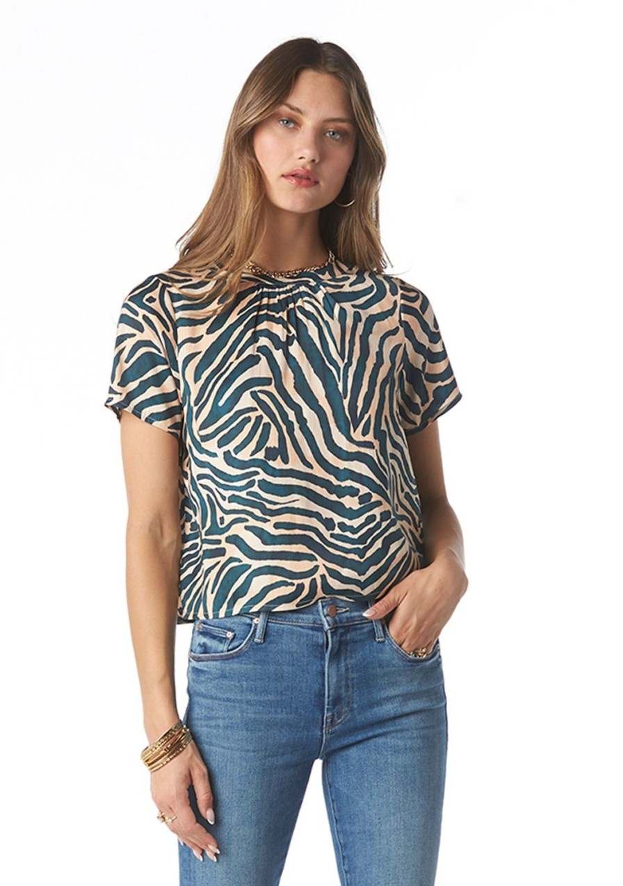 Clothing TART Collections | Capri Printed Top Classic Zebra