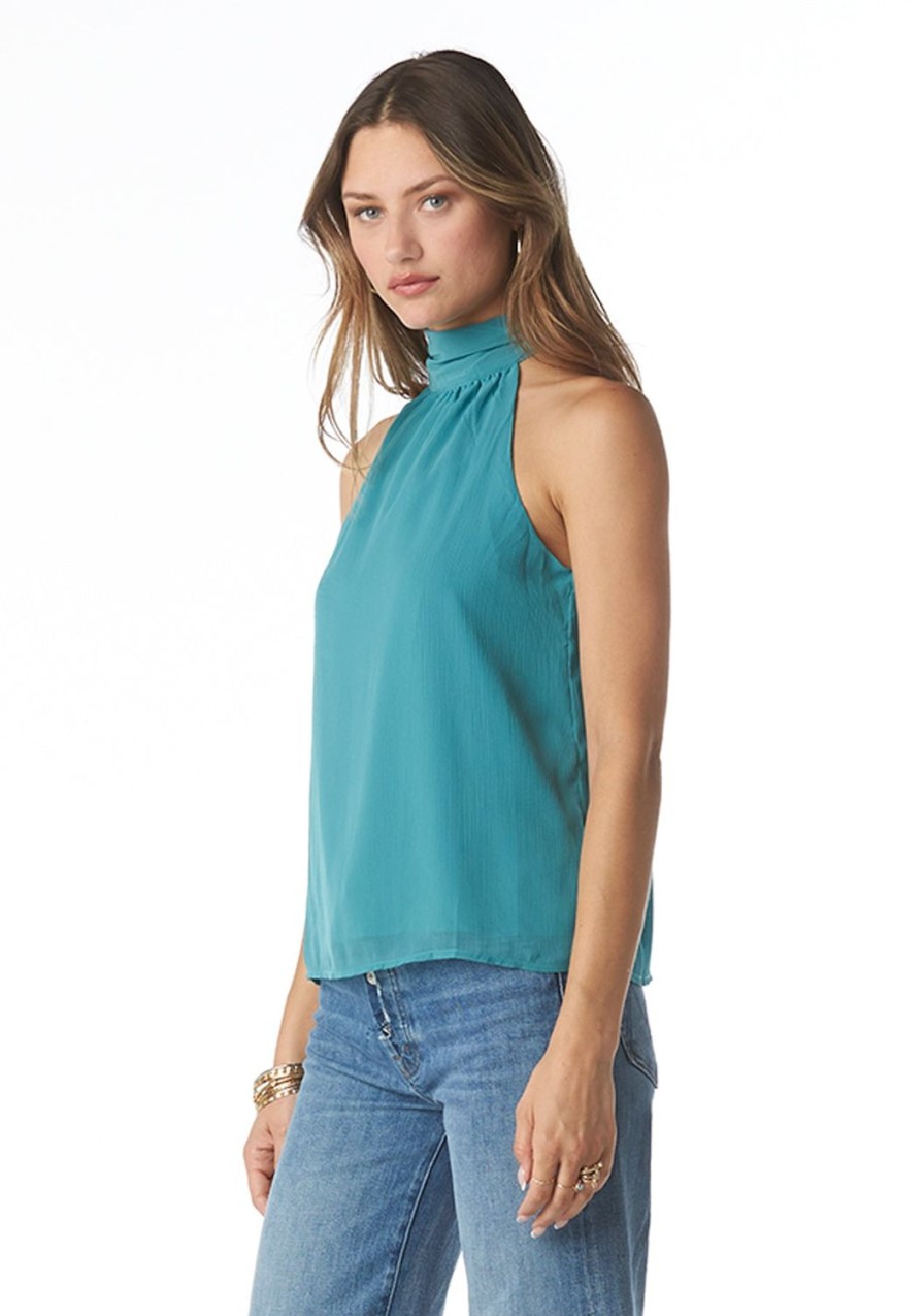 Clothing TART Collections | Delfina Georgette Top Teal