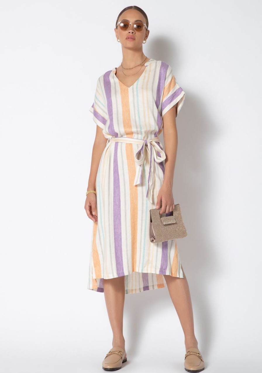 Clothing TART Collections | Cassia Dress Playful Stripes