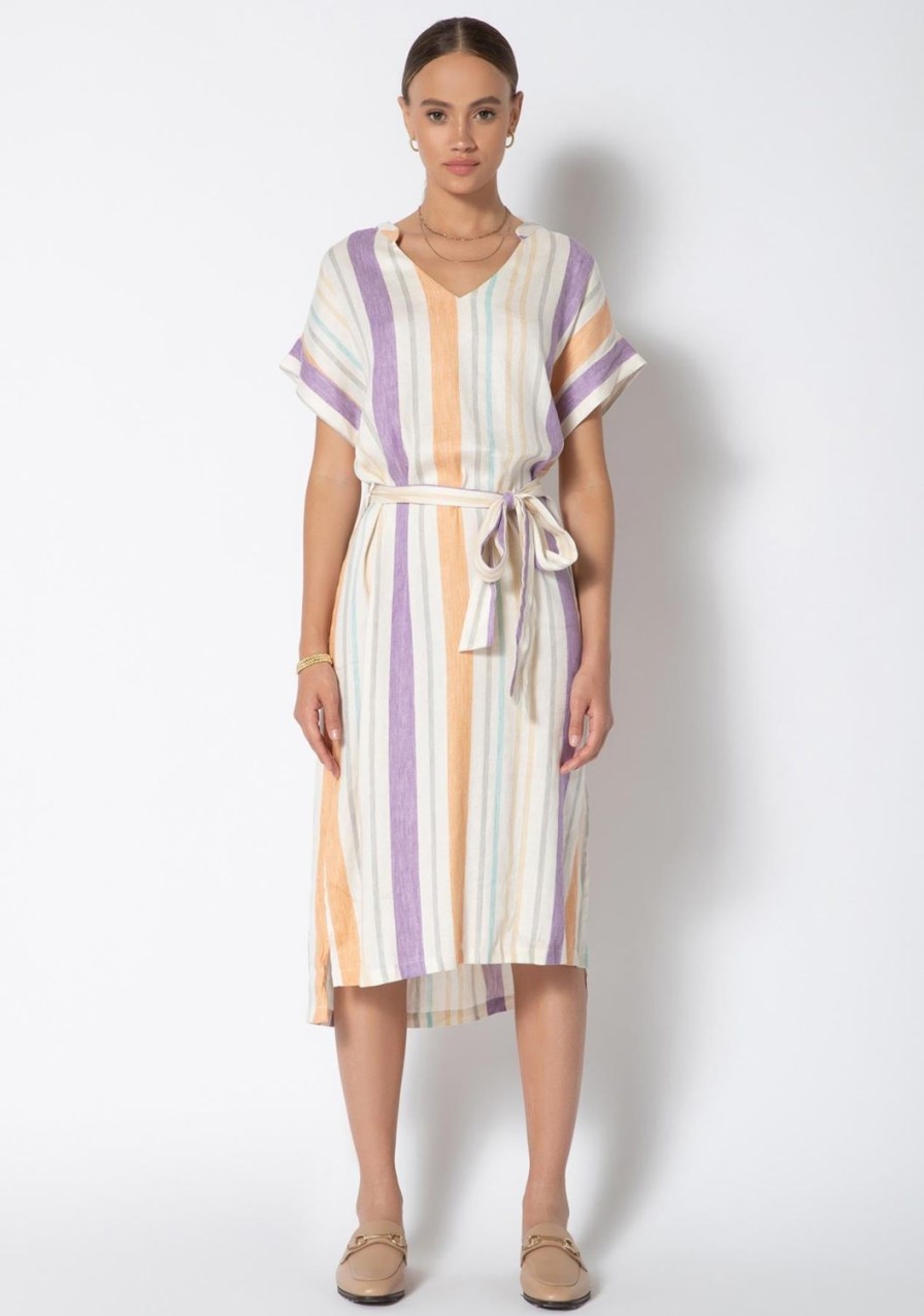 Clothing TART Collections | Cassia Dress Playful Stripes