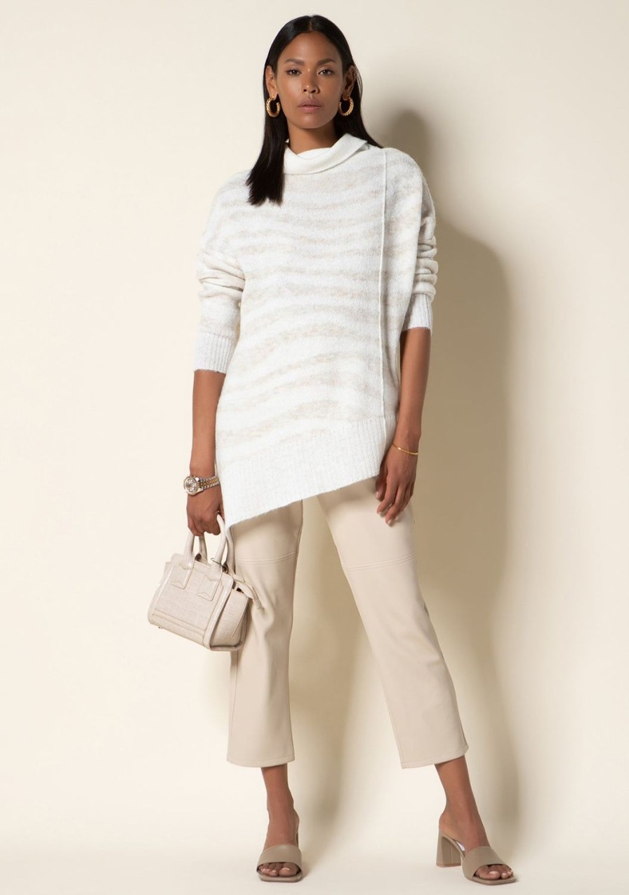 Clothing TART Collections | Bessie Sweater Winter White Zebra