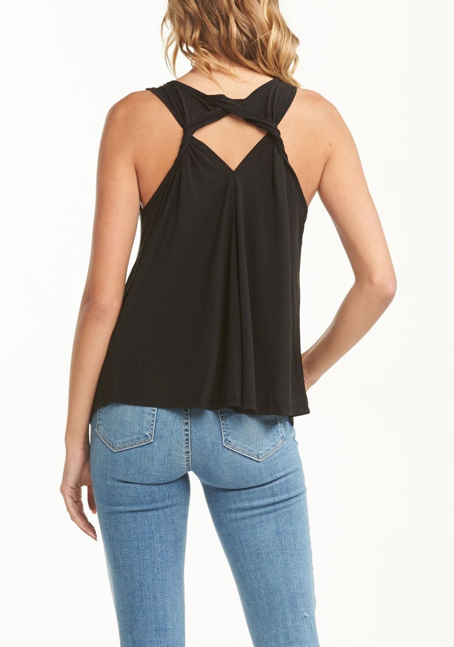 Clothing TART Collections | Wrap Strap Tank Black