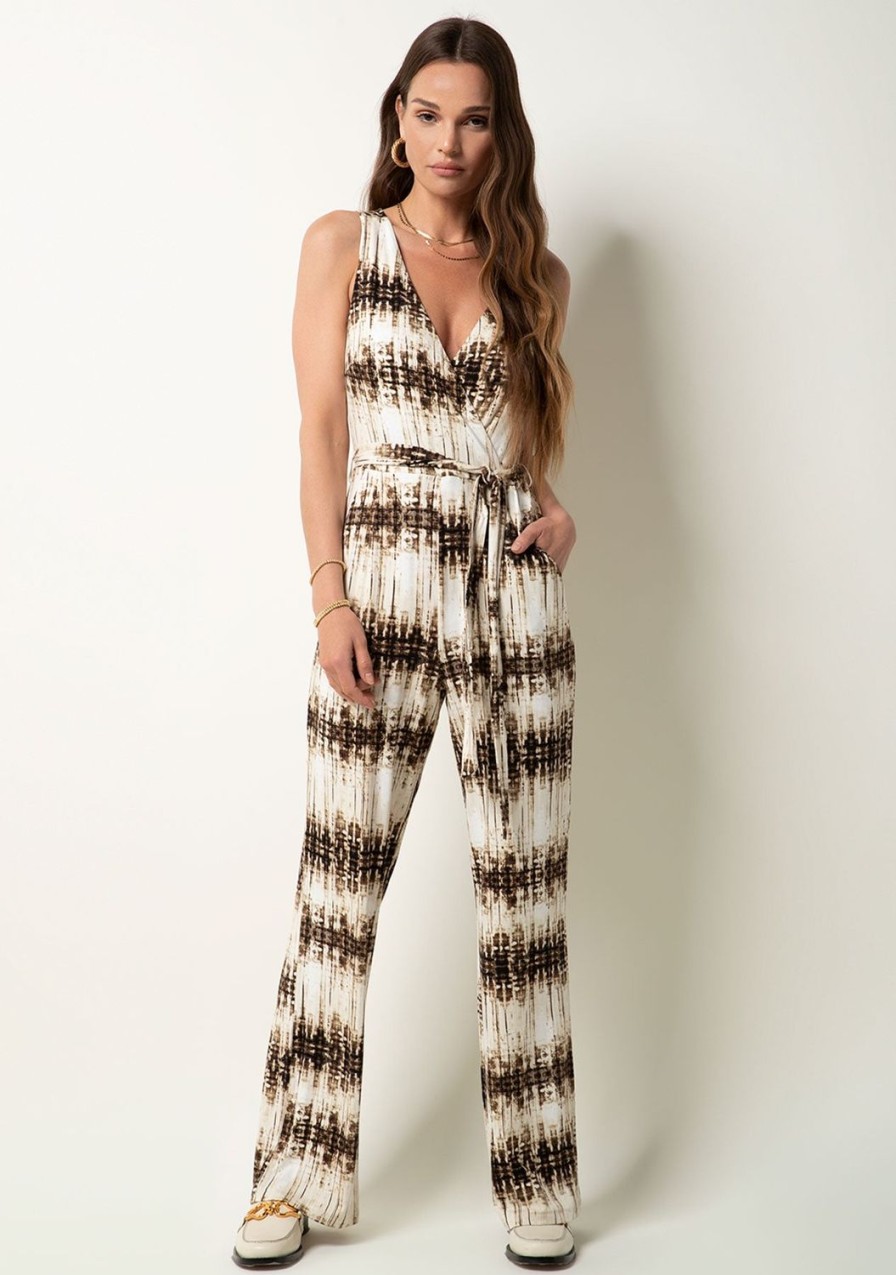 Clothing TART Collections | Valencia Rayon Jumper Folded Shibori Stripe