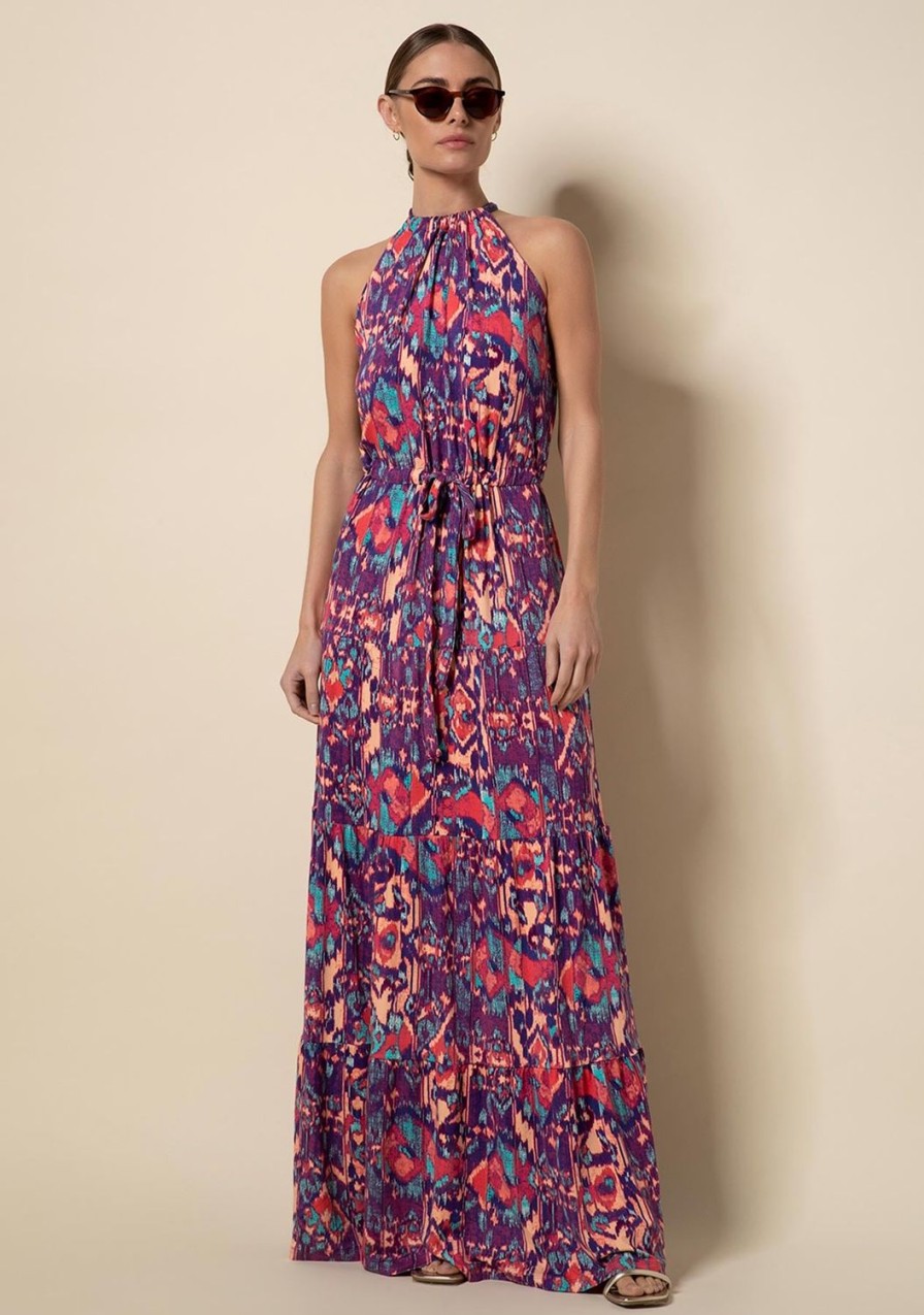 Clothing TART Collections | Violet Maxi Large Ikat Melange