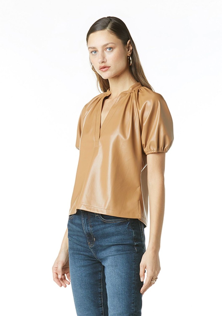 Clothing TART Collections | Alora Vegan Leather Top