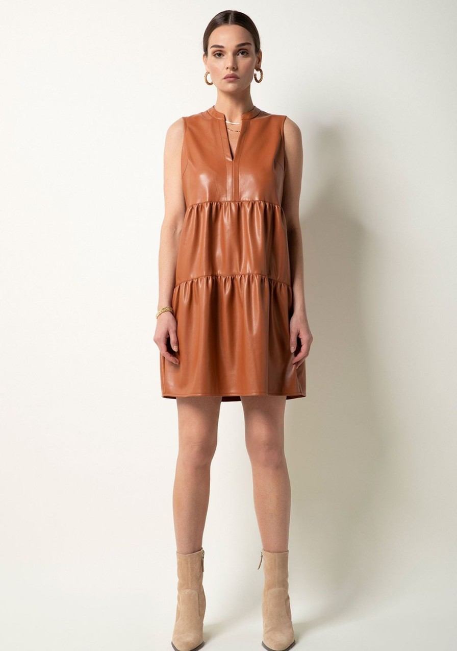 Clothing TART Collections | Rekha Dress Mocha Bisque